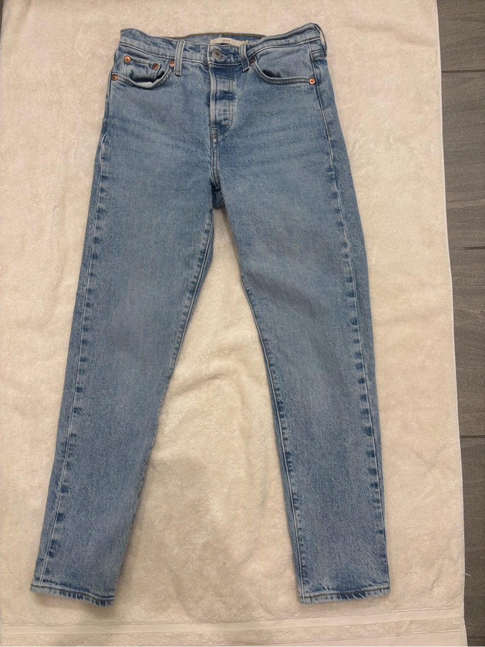 Levi's Light Blue Slim Leg High-Rise Jeans